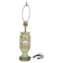 Famille Verte Reticulated Porcelain Antique Chinese Wedding Lantern Lamp