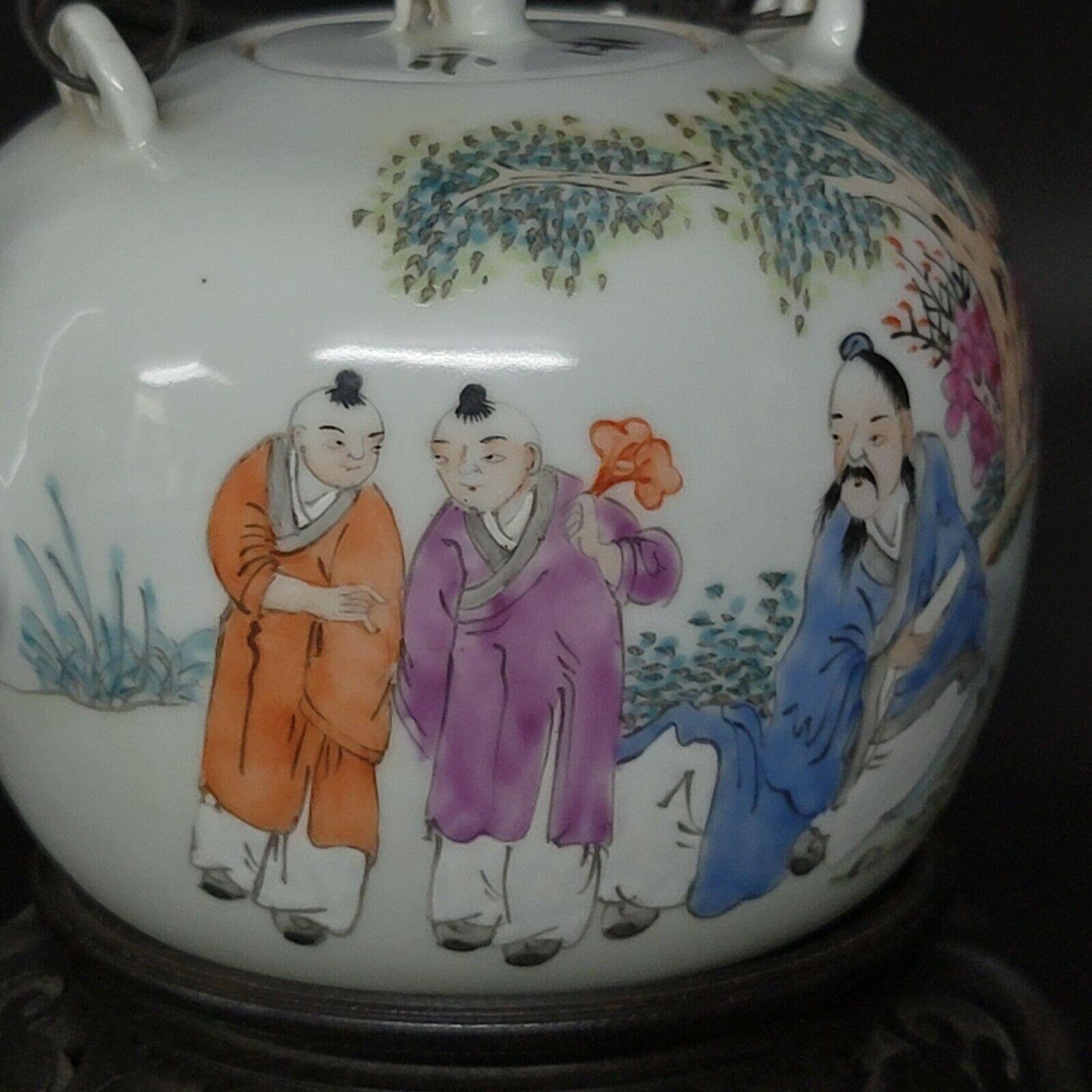 theière authentique porcelaine chinoise ancienne