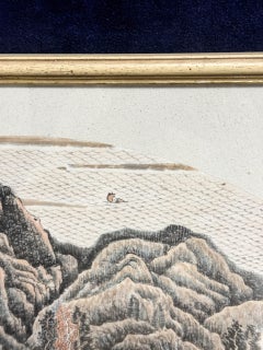 Antique Chinese Fan Painting Bian SHoumin China Qing 18/19th century