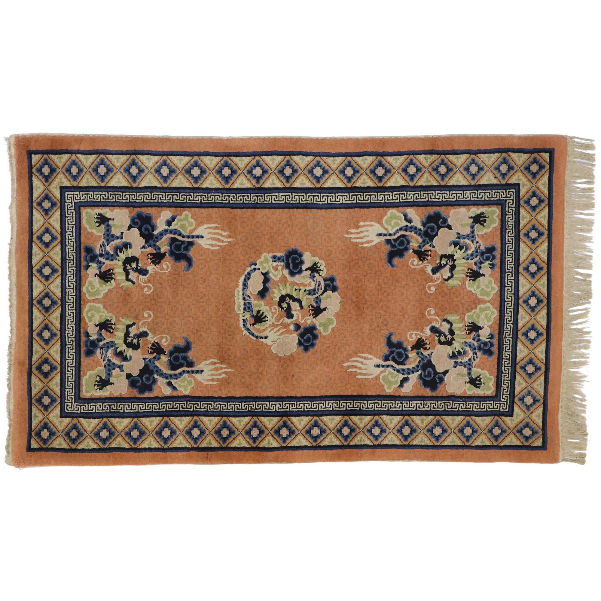 Pictorial Chinese Foo Dog Area Rug 71791 Nazmiyal Antique Rugs