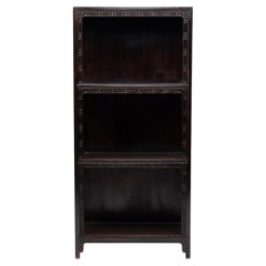 Antique Chinese Floral Fretwork Shelf, Late 19th Century