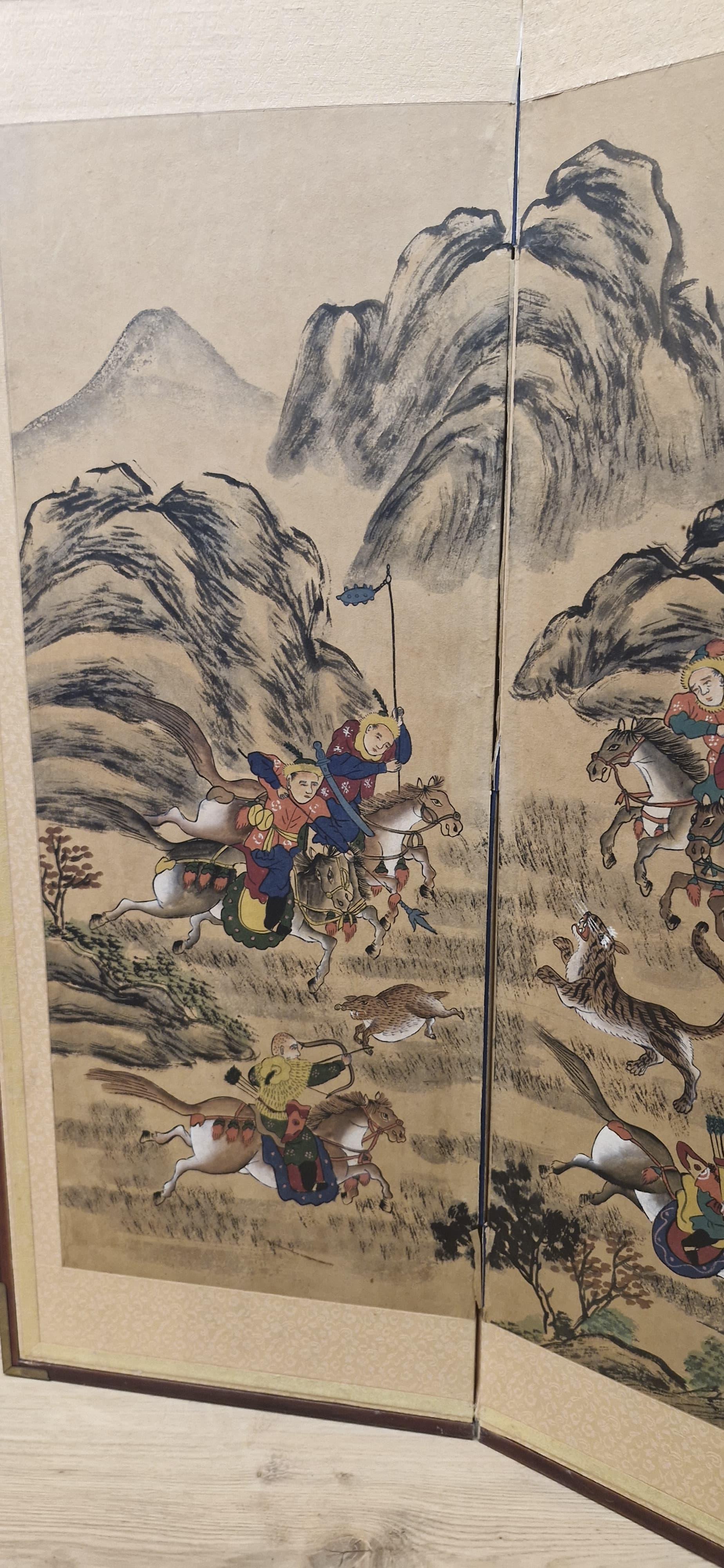 Cloissoné Antique Chinese Folding Chamber Screen / Paravent Early 20th century Japan Crane For Sale