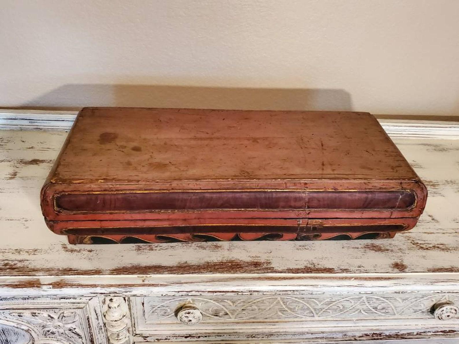 Ming Antique Chinese Food Presentation Covered Box For Sale
