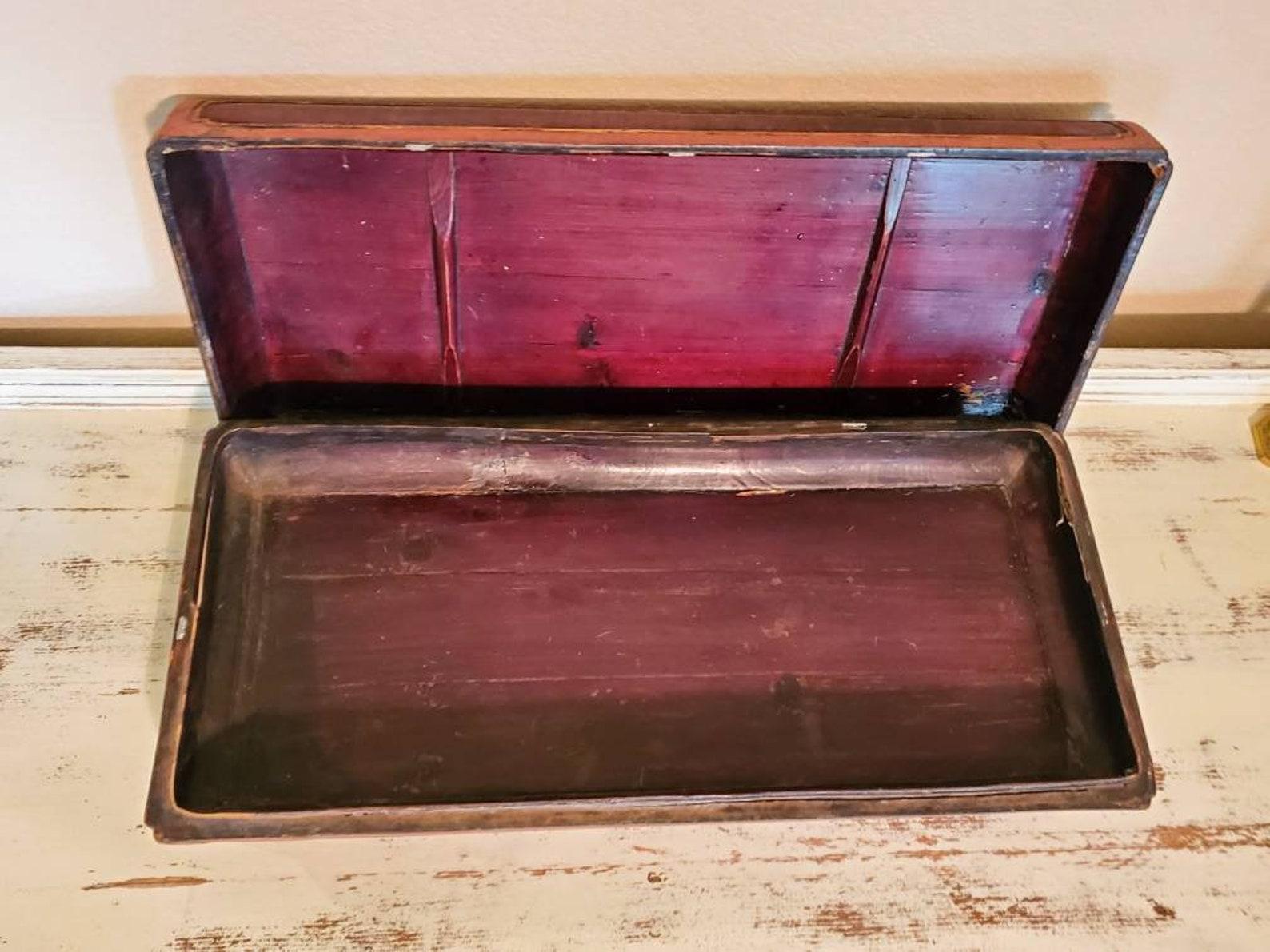 Caja cubierta de presentación de comida china antigua Chino en venta