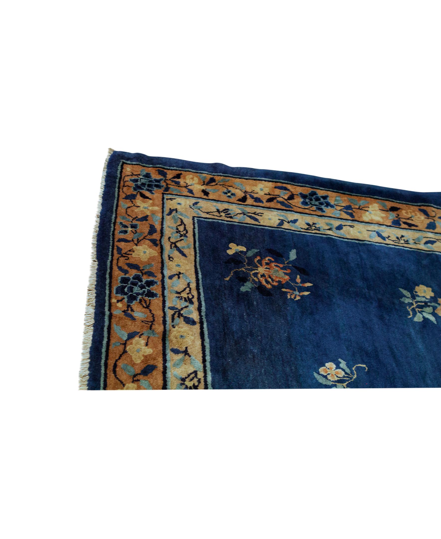 This elegantly hand woven rug is from China and woven from the finest wools to create a soft and luxurious piece that will work well in so many different settings. Size: 11'-1