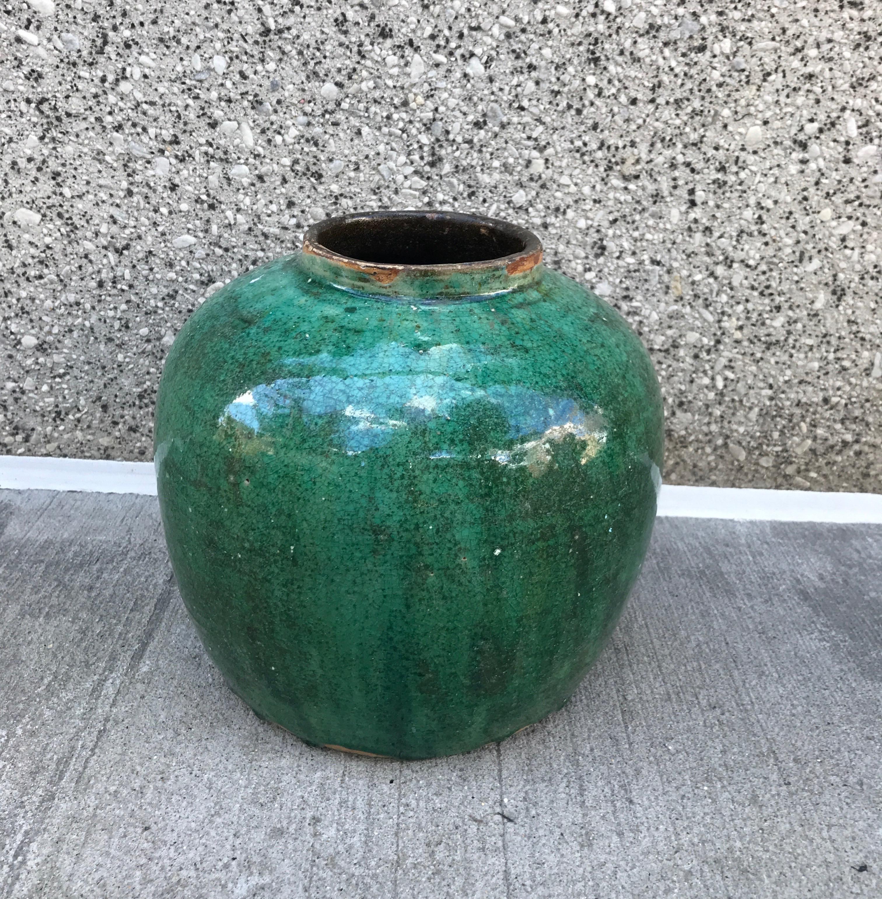 Ceramic Antique Chinese Ginger Jar