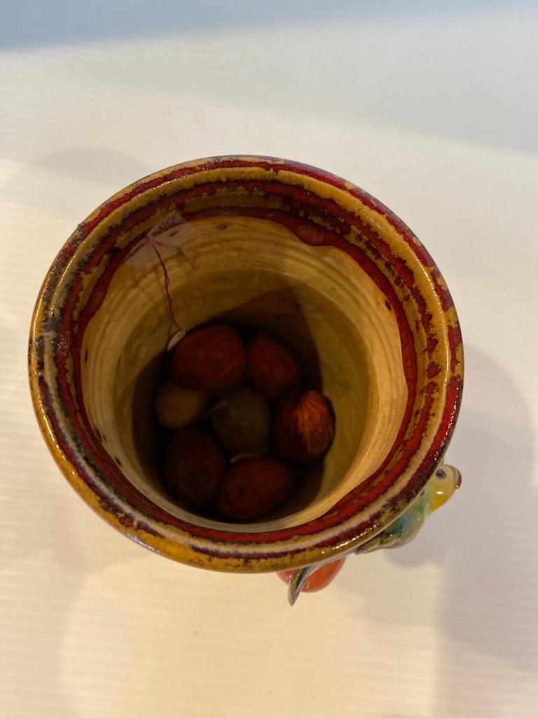 Inizio XIX secolo Antico vaso cinese smaltato a pennello in vendita