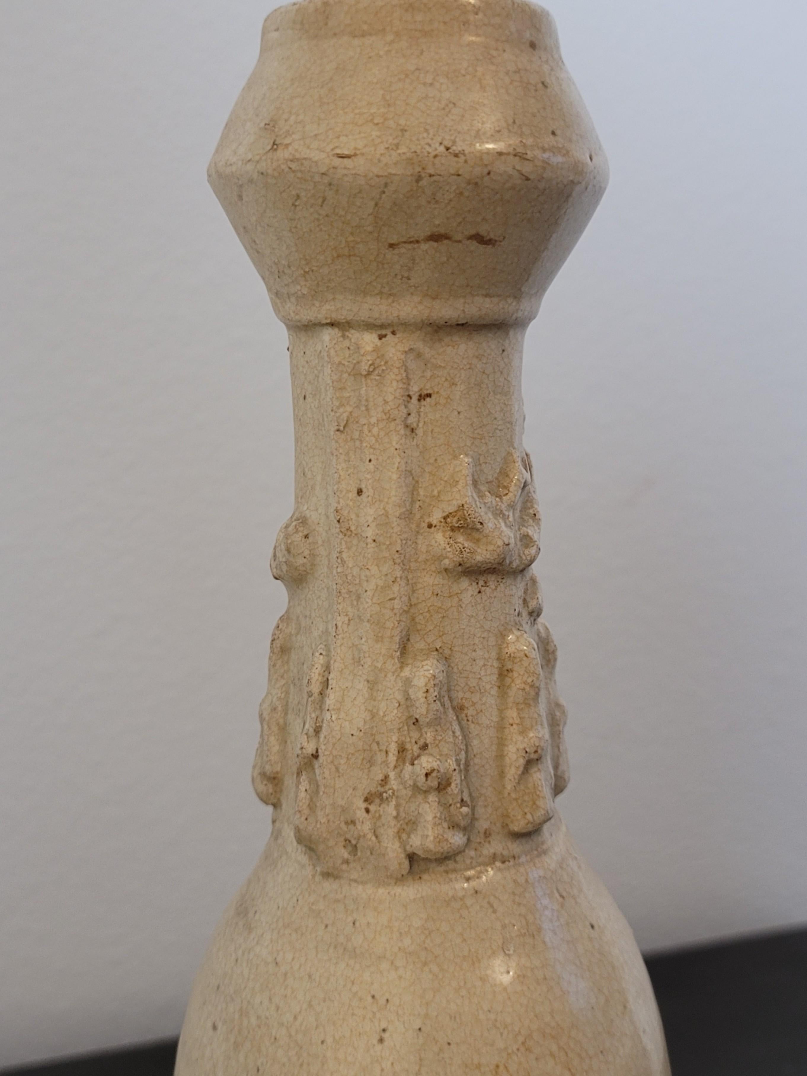 Antike chinesische glasierte Keramik Song Dynasty Stil Funerary Urn  im Angebot 5