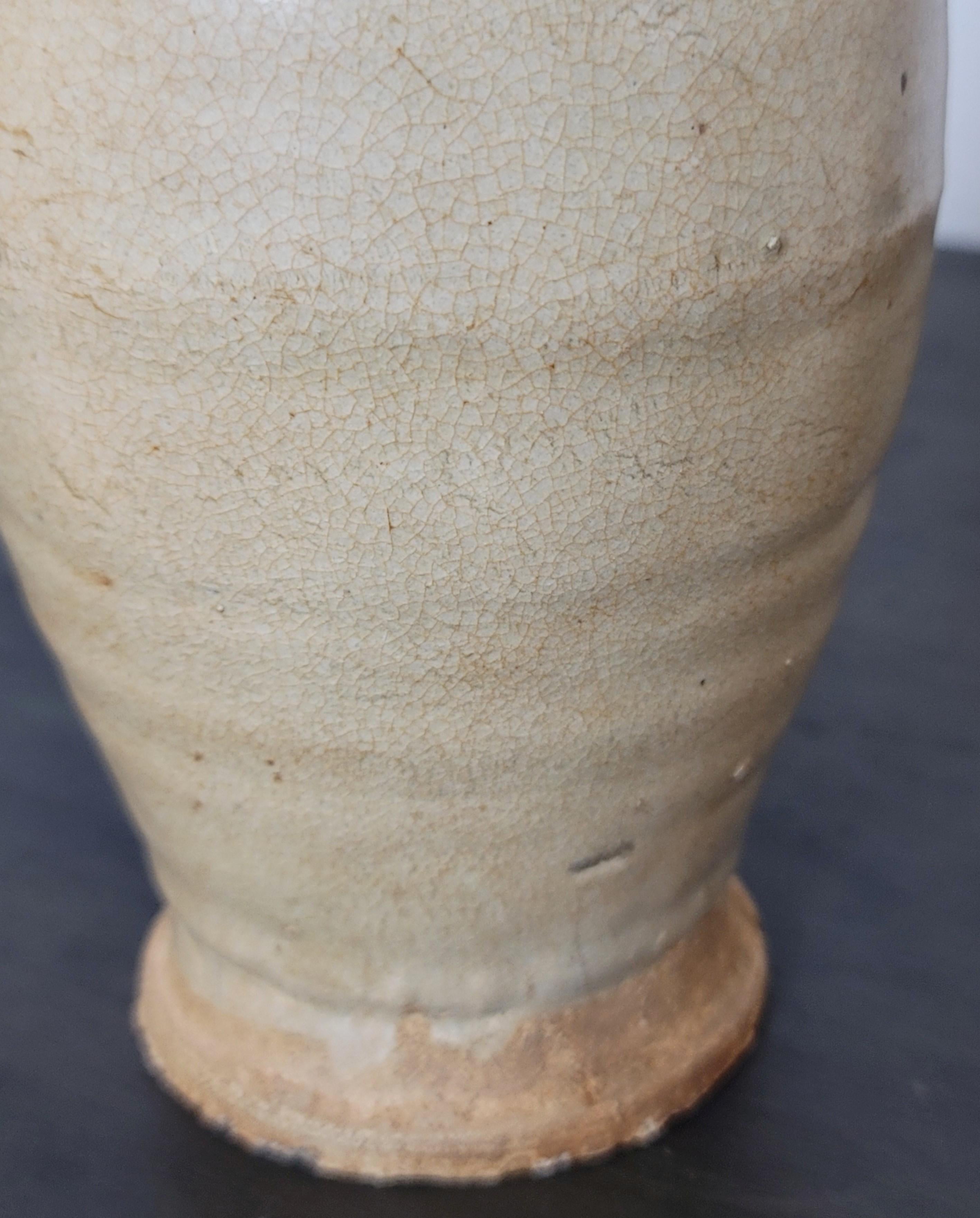Antike chinesische glasierte Keramik Song Dynasty Stil Funerary Urn  im Angebot 3