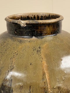 Antique Chinese Glazed Colored Terracotta Jar