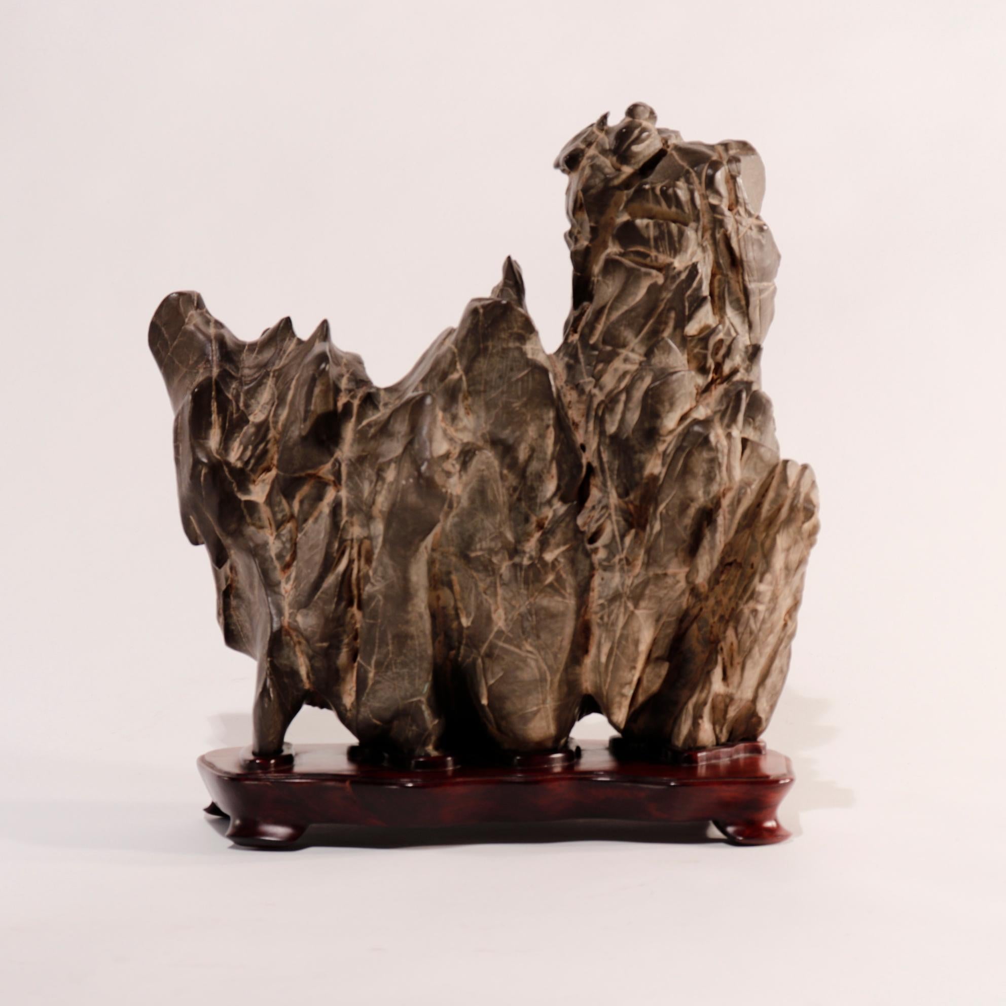 Antique Chinese Gongshi (Scholar’s Rock) In Good Condition For Sale In Point Richmond, CA