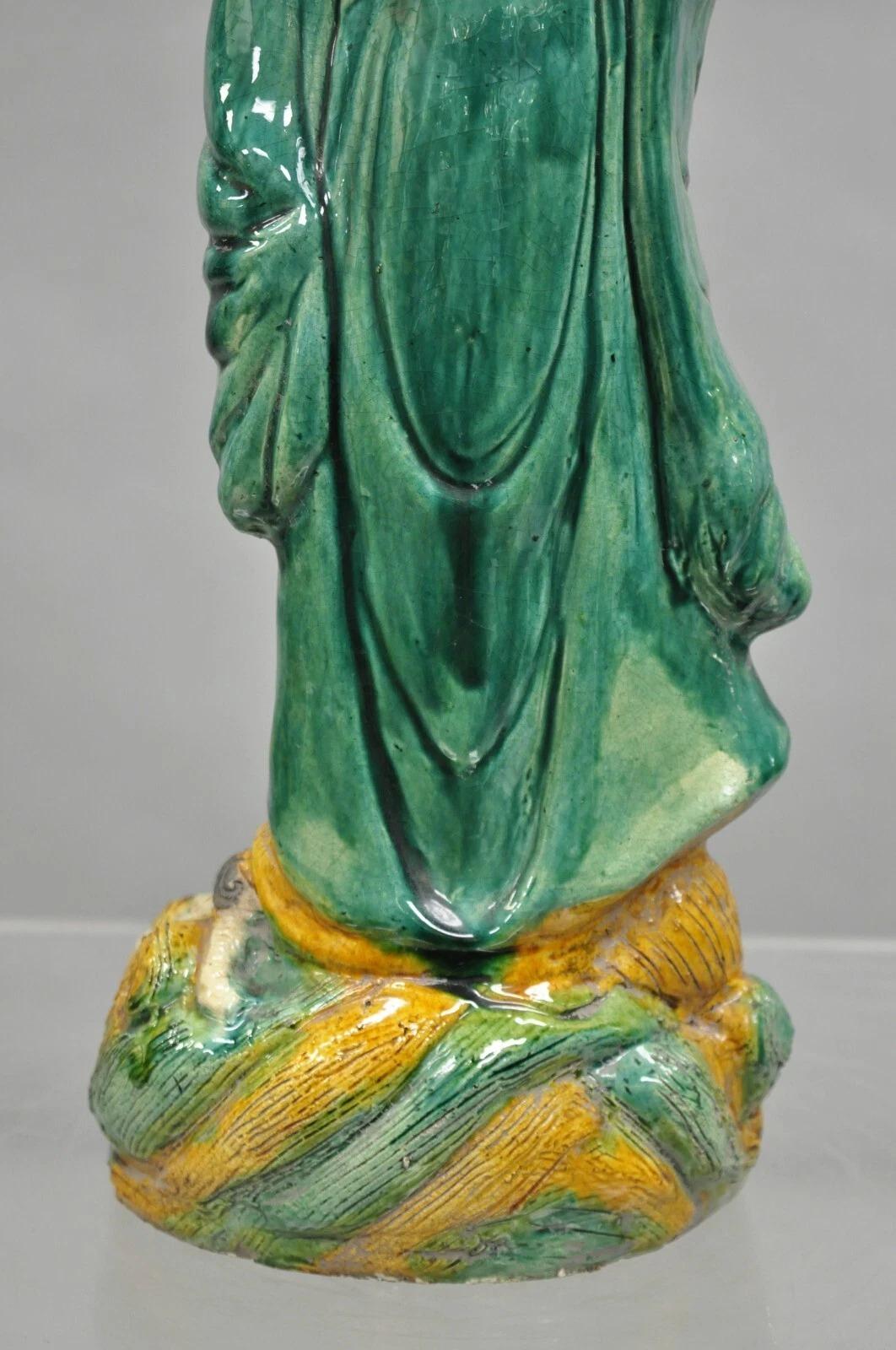 Antique Chinese Green Sancai Glazed Pottery 21
