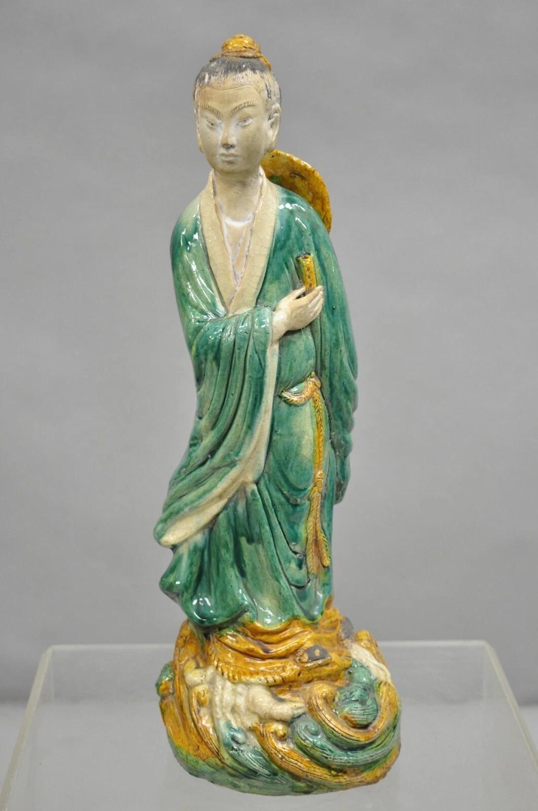 Antique Chinese Green Sancai Glazed Pottery 21