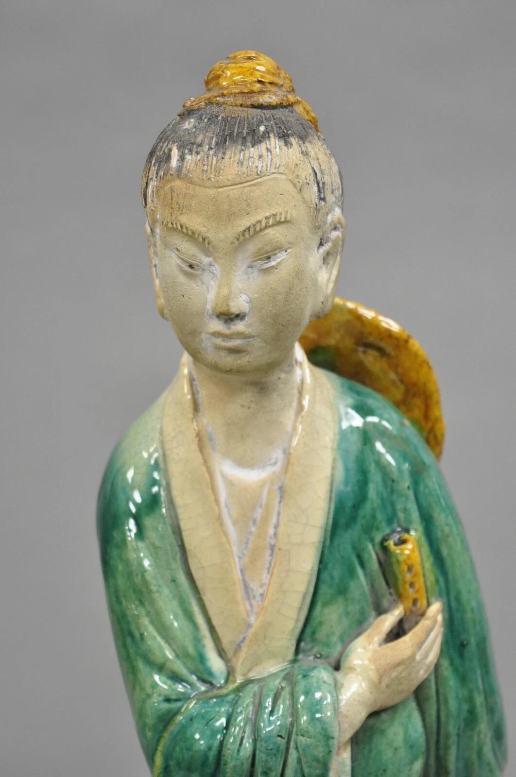 Antique Chinese Green Sancai Glazed Pottery 21