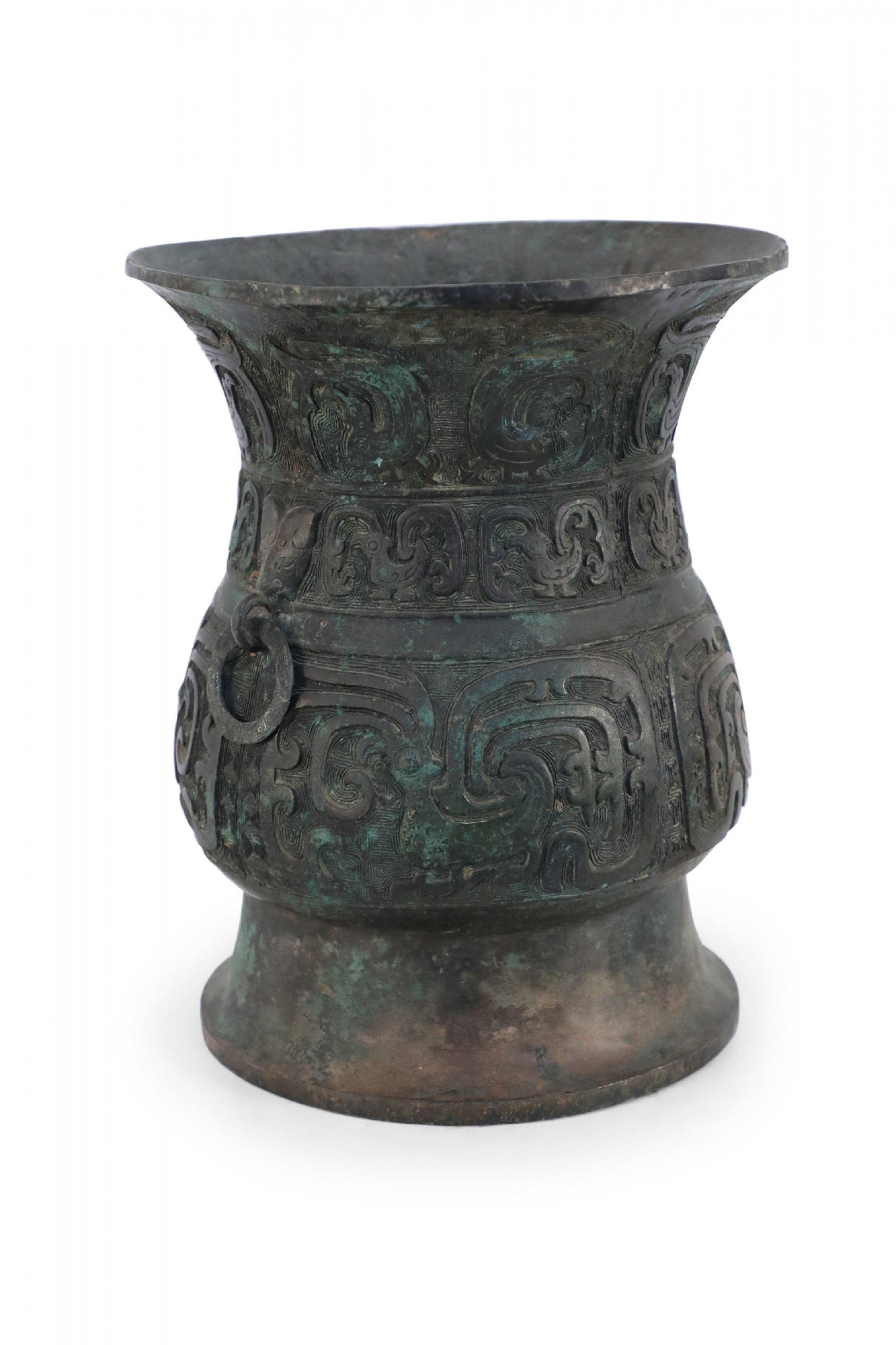 Bronzo Antica urna rituale cinese in bronzo in stile Dinastia Han in vendita