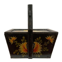 Antique, Chinese Hand Painted Meal Delivery and Lunch Box