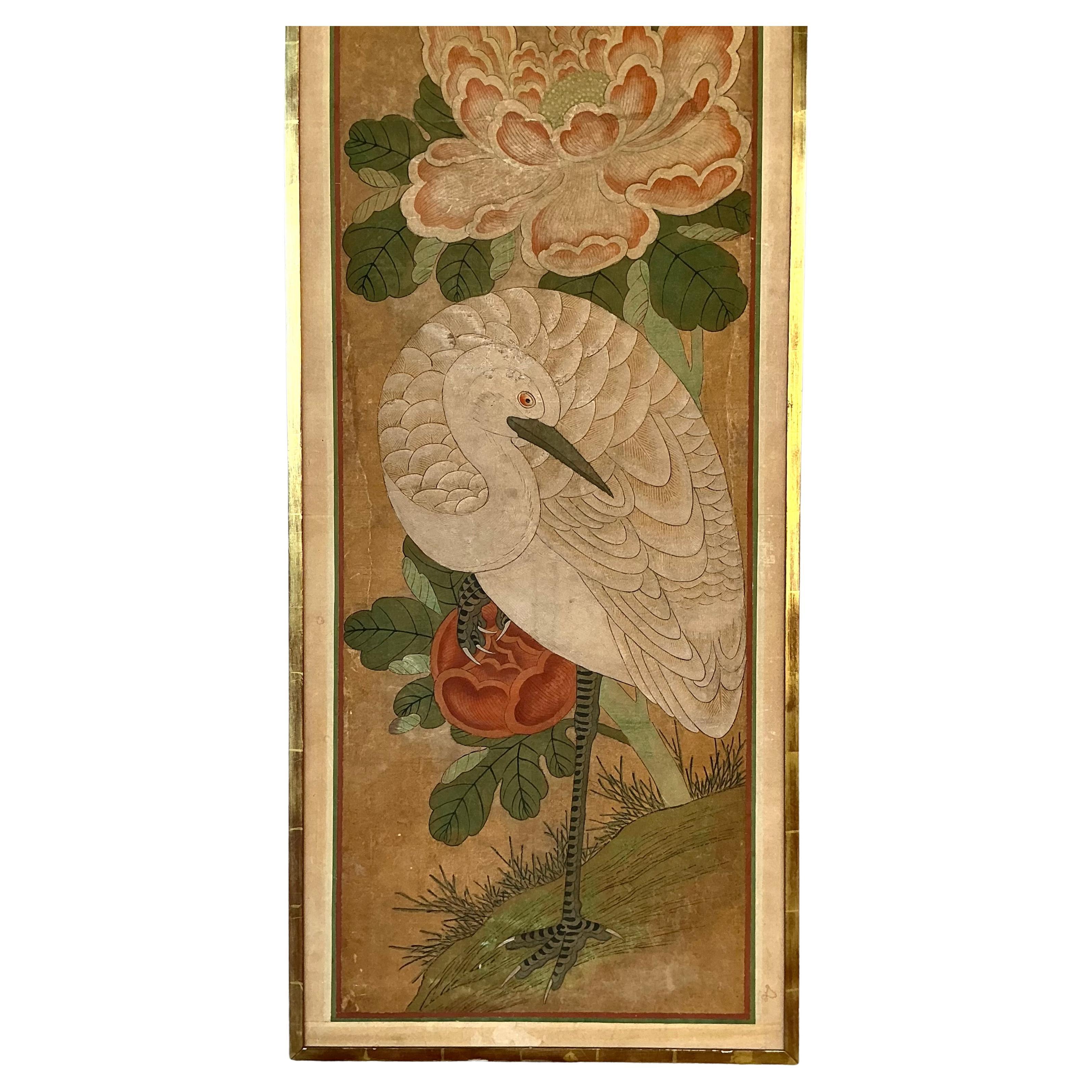 Chinois Paire de paravents anciens en panneaux peints à la main en Chine en vente