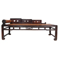 Antique Chinese Hardwood Daybed, C1820