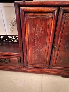 Antique Chinese Hardwood Display Cabinet