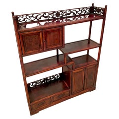 Antique Chinese Hardwood Display Cabinet