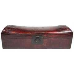 Antiguo Reposacabezas Chino Caja "Almohada