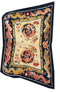 Early 20th Century Chinese Tibetan Saddle Cover ( 2'3''x 3'9'' - 69 x 114 )