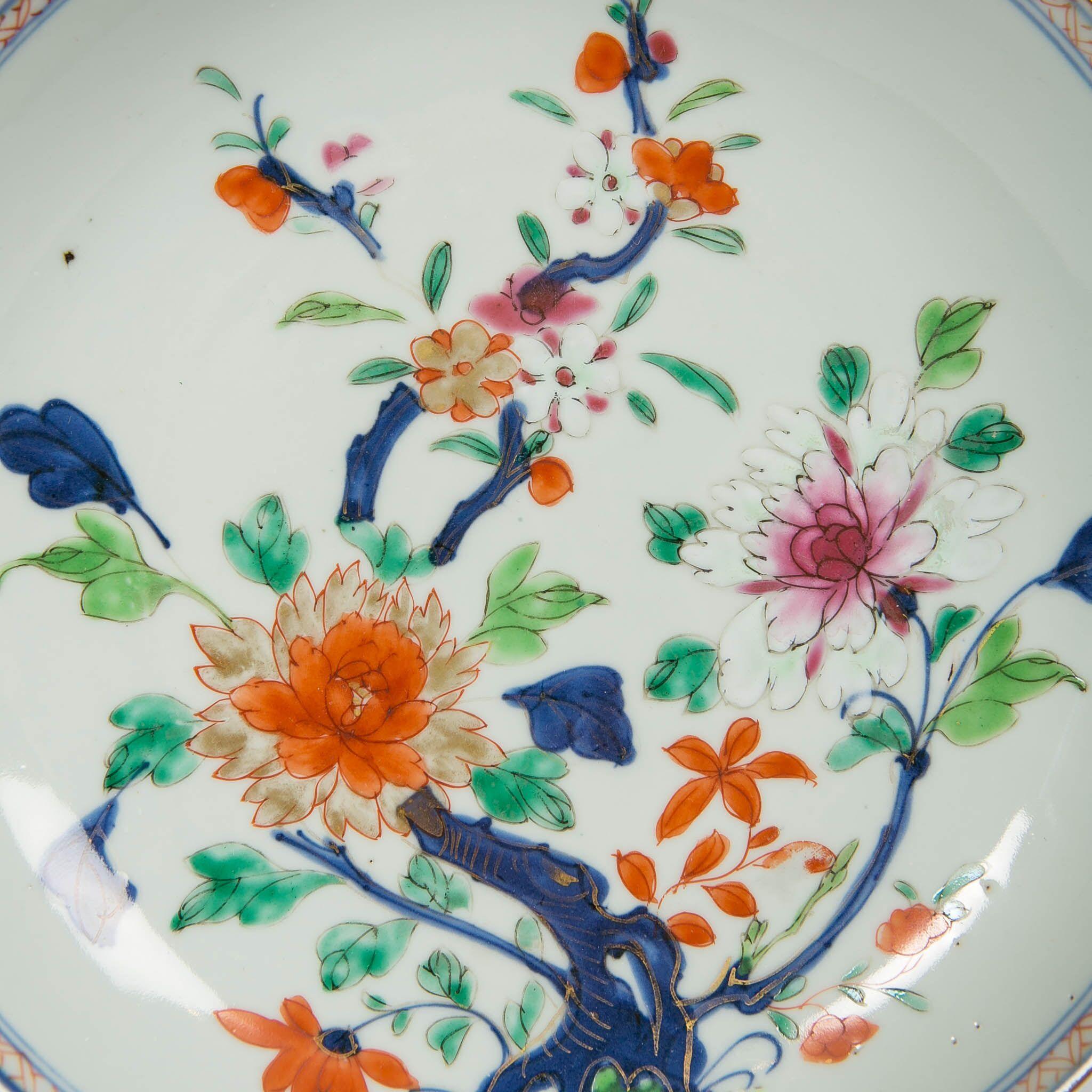 Hand-Painted Antique Chinese Imari Pattern Dish