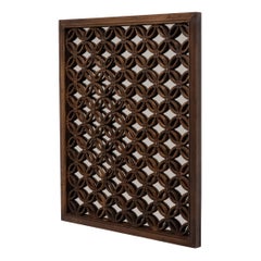 Antique Chinese Interlocking Coin Panel Mirror, 19th Century