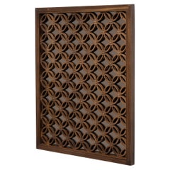Antique Chinese Interlocking Coin Panel Mirror, 19th Century