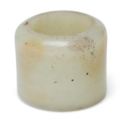 Antique Chinese Jade Archer's Ring, 19th Century
