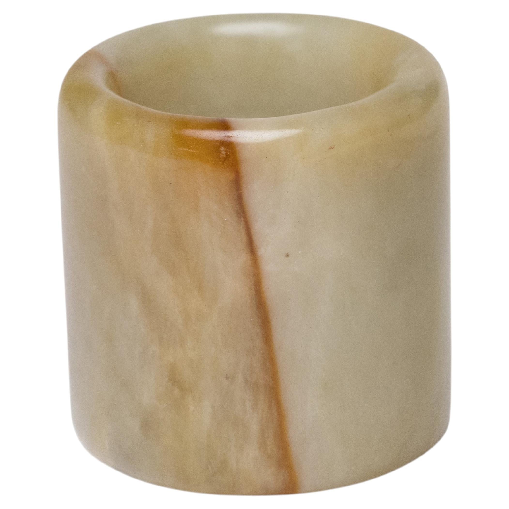 Antique Chinese Jade Archer's Ring, 19th Century For Sale