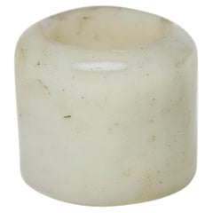 Antique Chinese Jade Archer's Ring, 19th Century