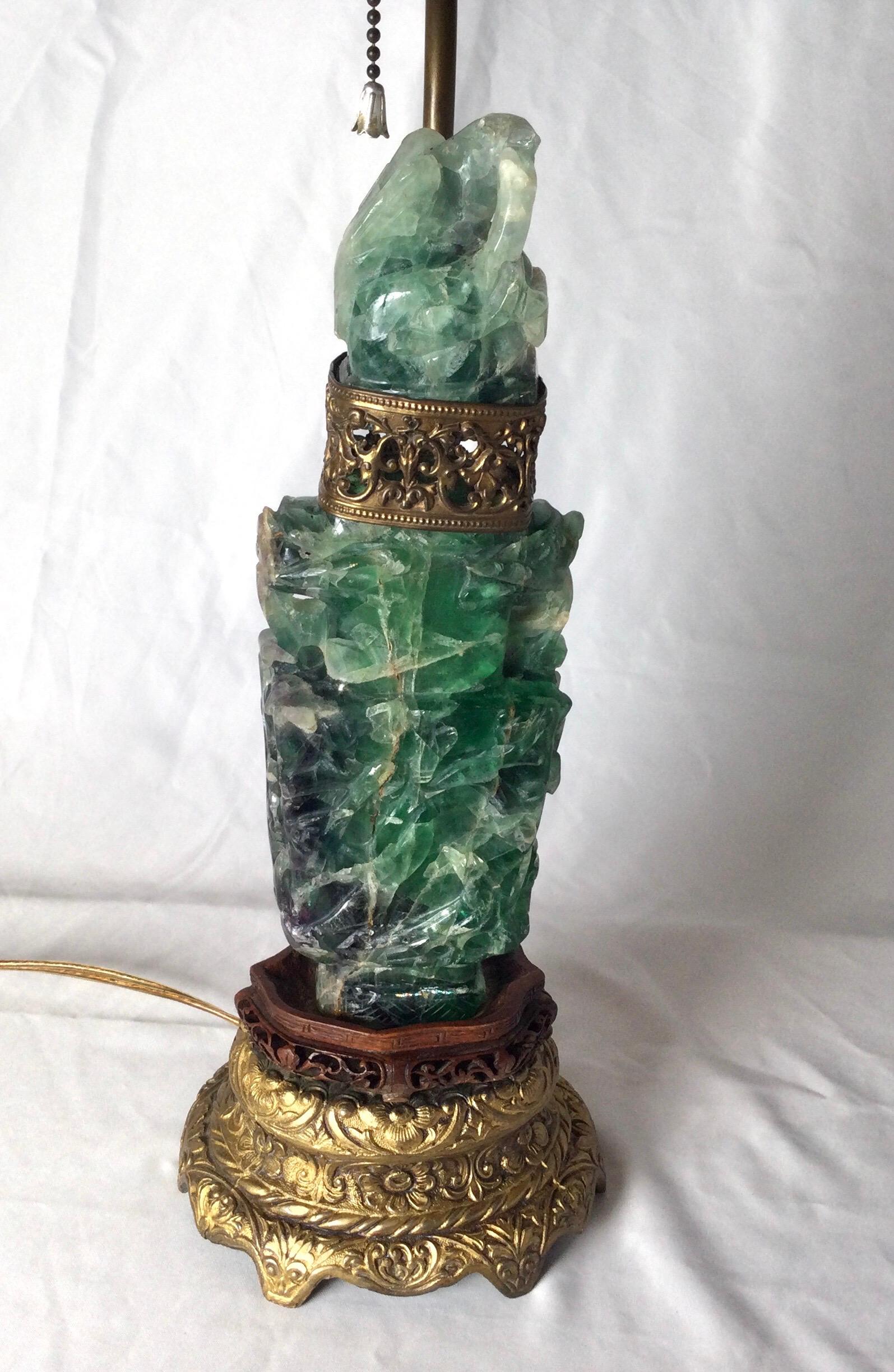 antique jadeite lamp