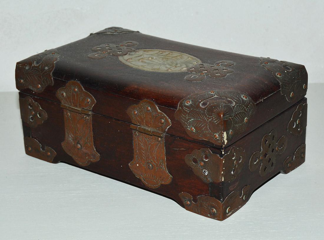 vintage wooden chinese jewelry box