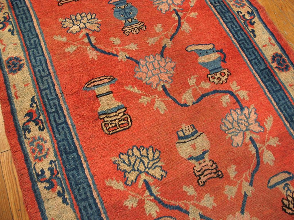 Antiker chinesischer Kansu-Teppich (Chinesisch) im Angebot