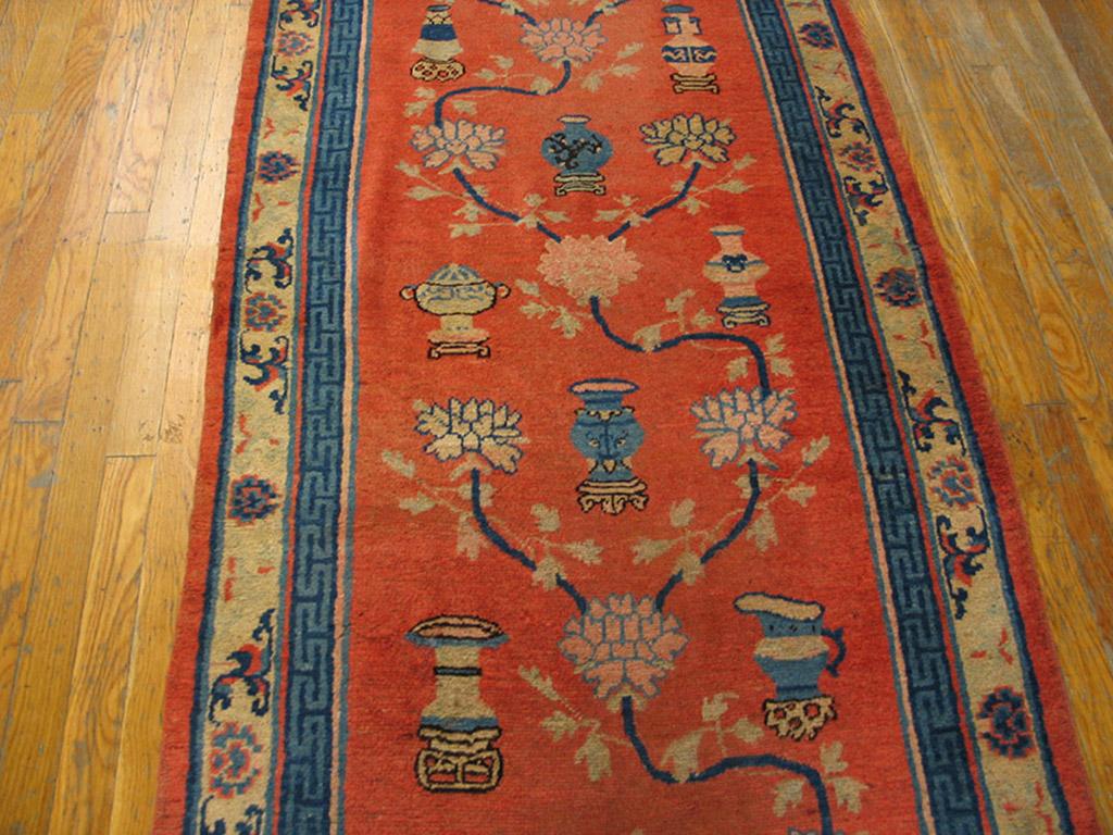 Antiker chinesischer Kansu-Teppich (Handgeknüpft) im Angebot
