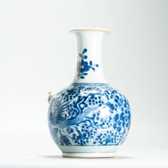 Antique Chinese Kendi Ghendi 18th c with Fenghuang Flowers Porcelain China