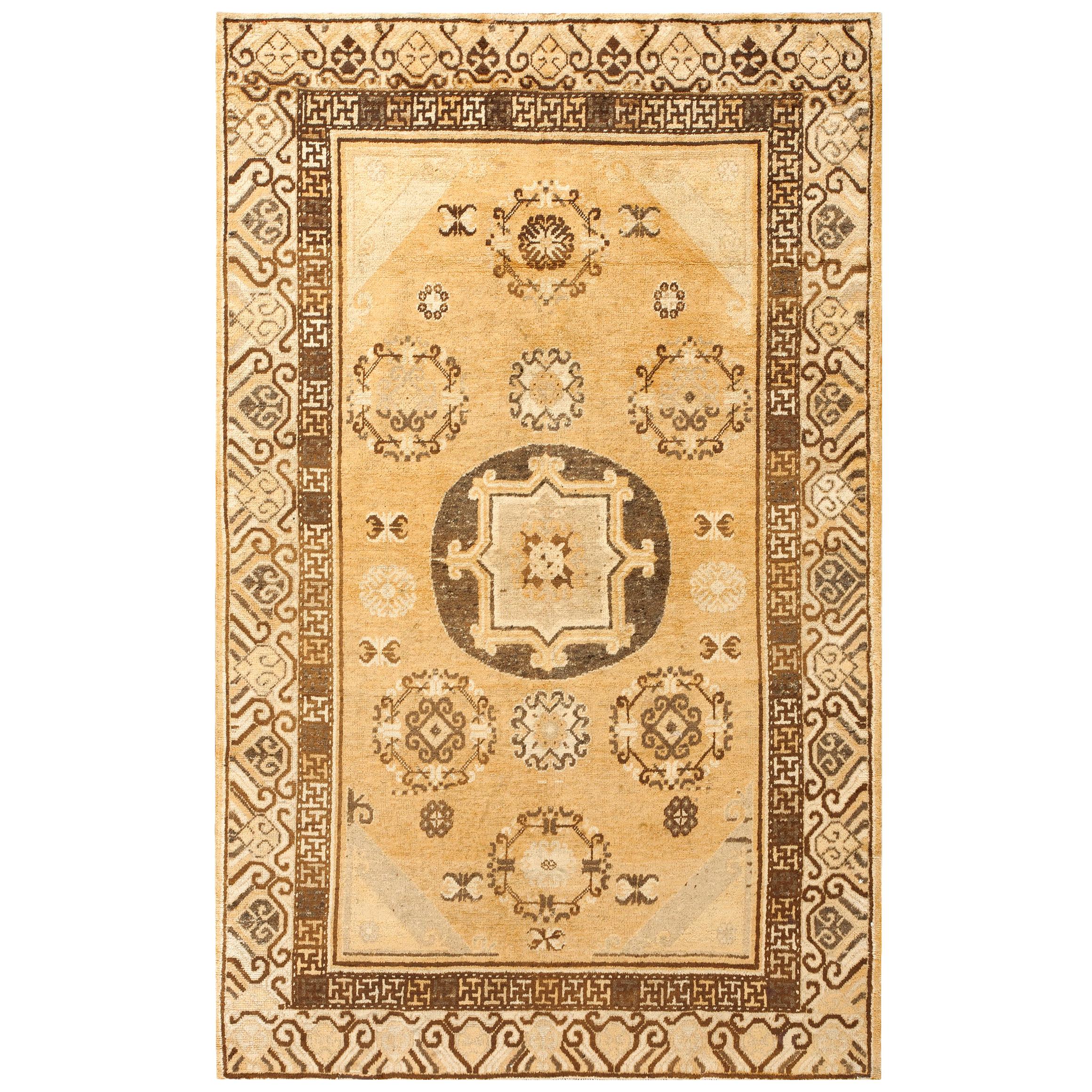 Antique Chinese Khotan Rug For Sale