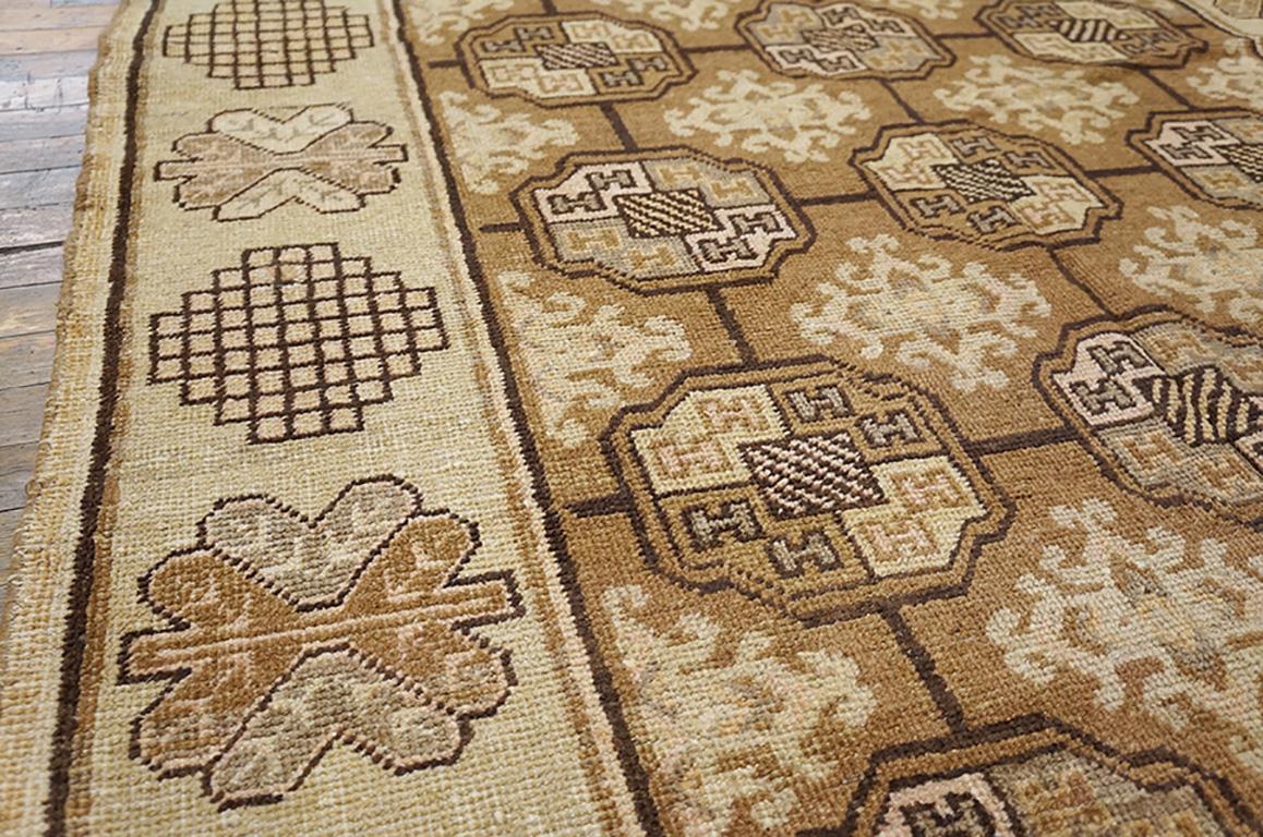 Antique Chinese Khotan rug, size: 4'8
