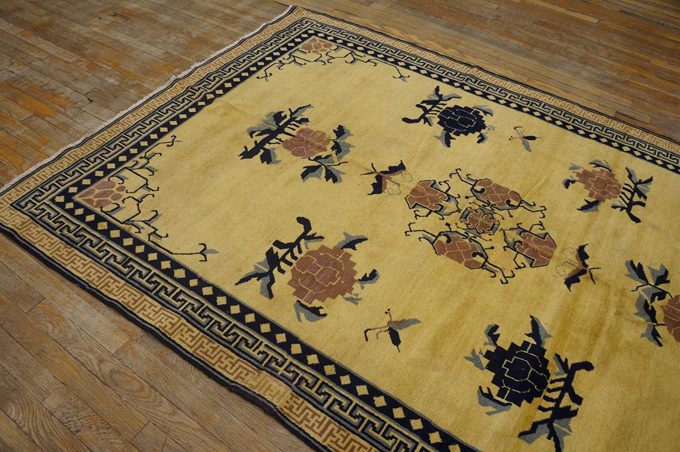 Early 20th Century Antique Chinese Khotan Rug 5' 4'' x 8' 0'' For Sale