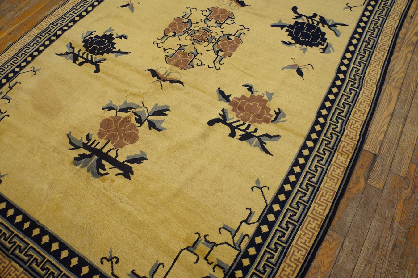 Antique Chinese Khotan Rug 5' 4'' x 8' 0'' For Sale 3