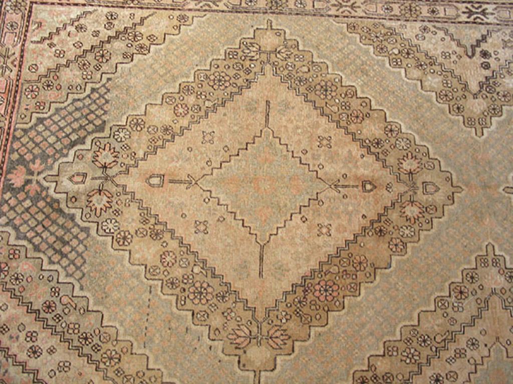 Hand-Knotted Early 20th Century Central Asian Khotan Carpet ( 6'9