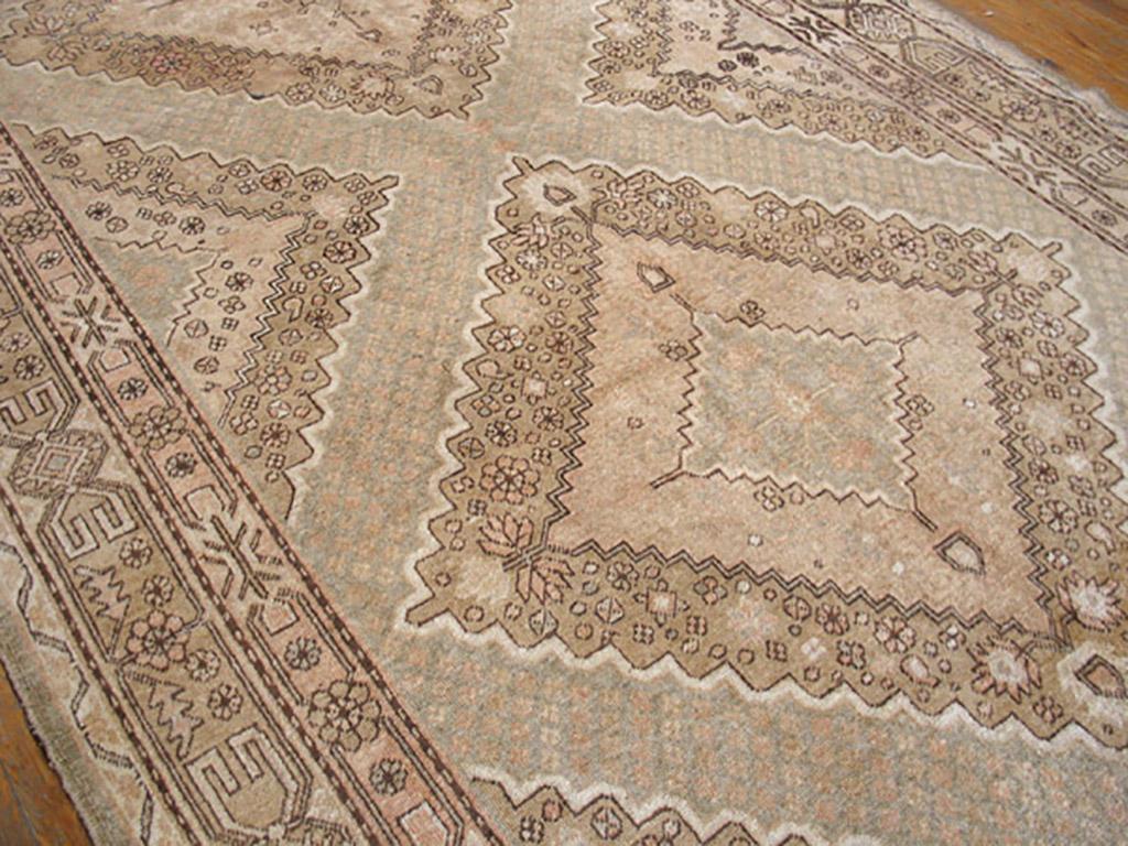 Early 20th Century Central Asian Khotan Carpet ( 6'9