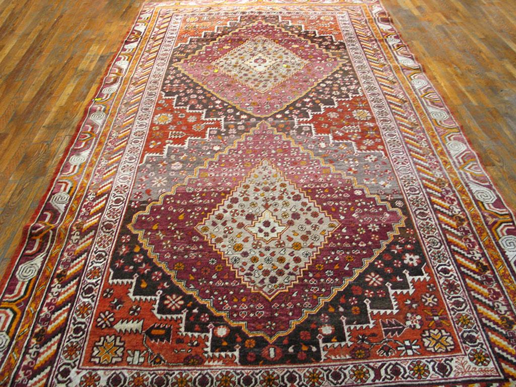Wool Early 20th Century Central Asian Khotan Carpet ( 7' x 13'4