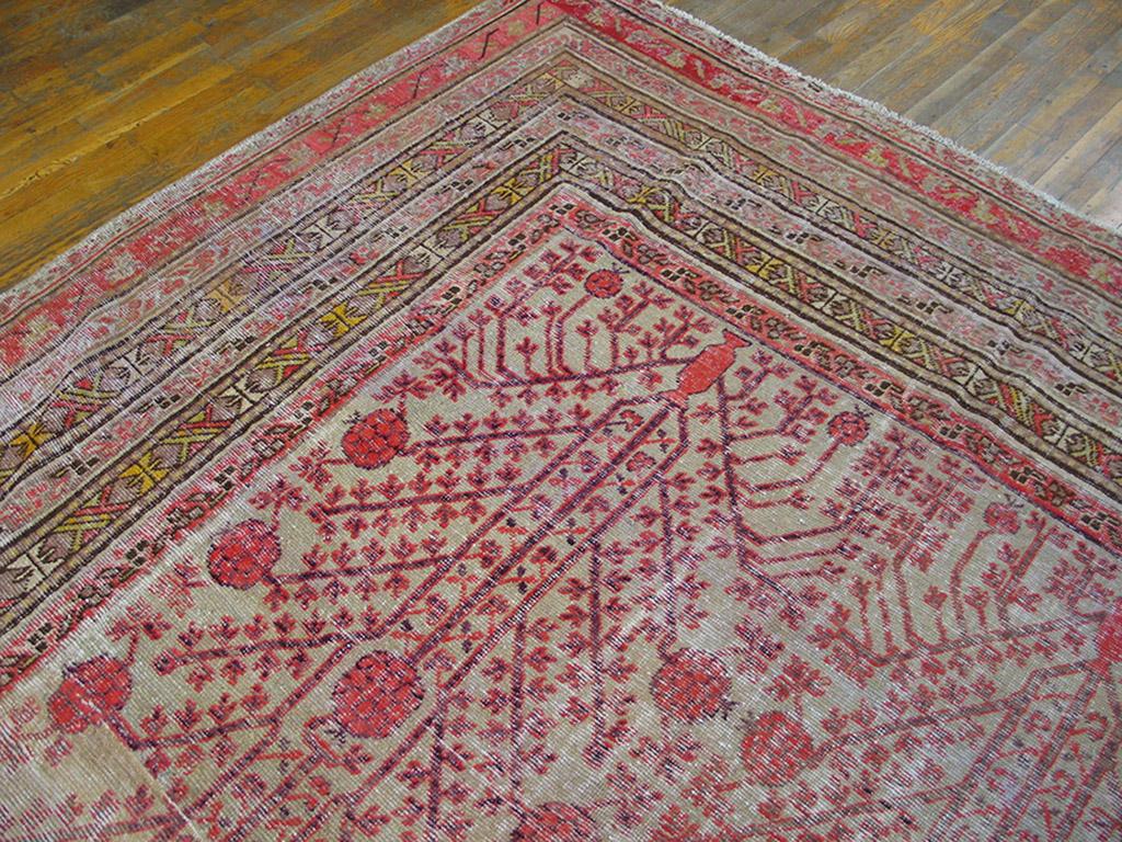 Hand-Knotted Early 20th Century Central Asian Khotan Carpet ( 8'8
