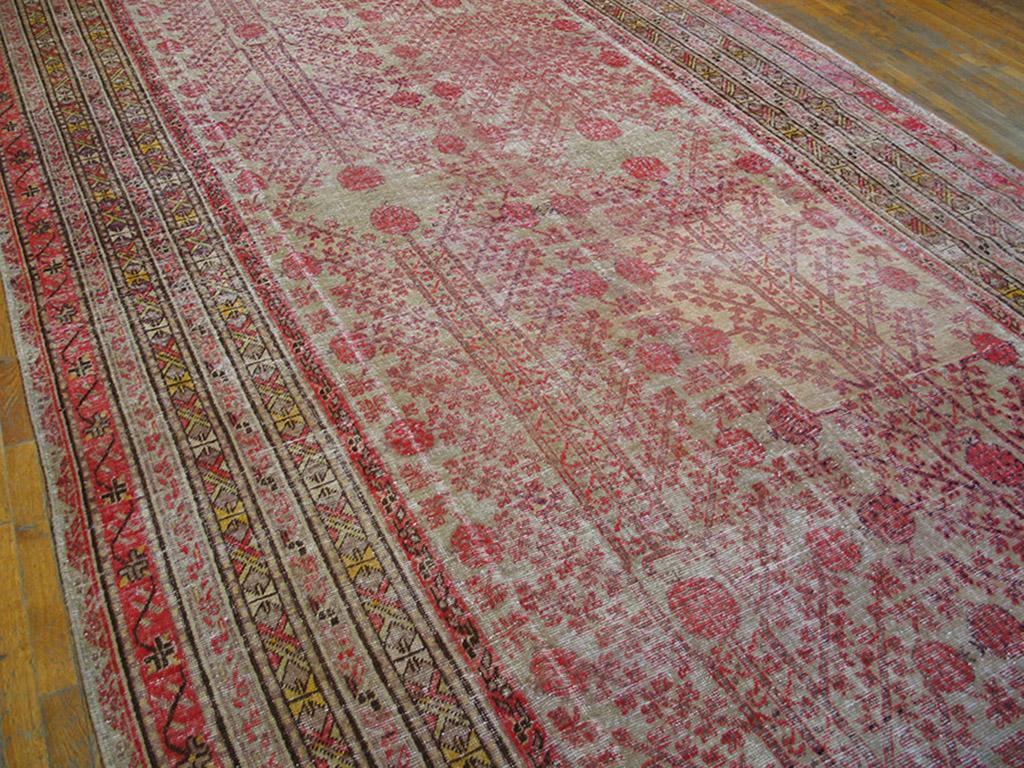 Early 20th Century Central Asian Khotan Carpet ( 8'8