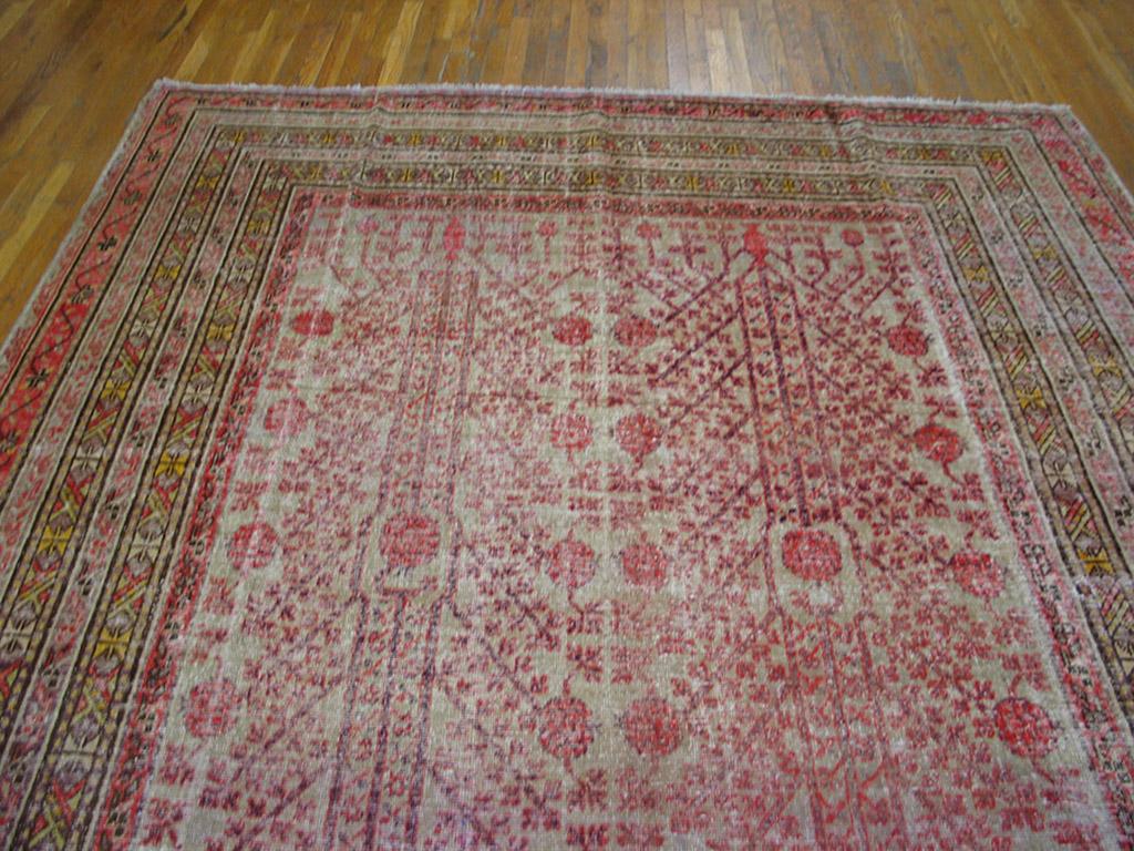 Wool Early 20th Century Central Asian Khotan Carpet ( 8'8