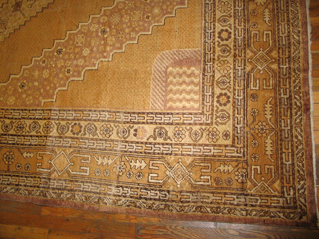 Chinese 1930's Central Asian Khotan Carpet ( 9'2