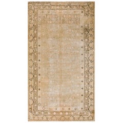 Zentralasiatischer chinesischer Khotan-Teppich des frühen 20. Jahrhunderts (6''6x11''10 - 198x360)