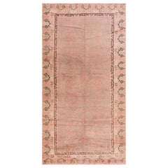 Antiker chinesischer Khotan-Teppich 6' 2 Zoll x 12' 2 Zoll